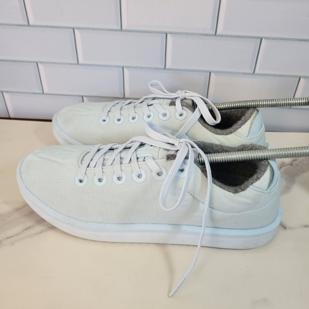 Allbirds Wool Pipers Womens 8 Light Blue Merino Wool Low Top Sneakers